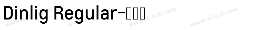 Dinlig Regular字体转换
